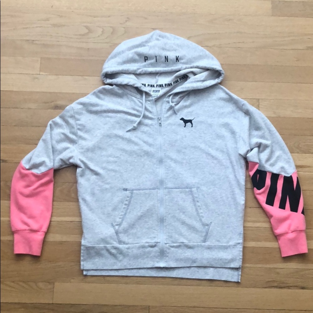 VS - Pink XS Grey Hoodie
